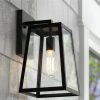 * | Best Deal John Timberland Modern Outdoor Wall Light Fixture Black 13 Clear Glass Edison Style Bulb For Exterior House Porch Patio