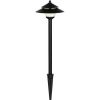 * | New John Timberland Pagoda Textured Black 8-Piece Led Landscape Path Light Set