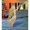 * | Budget Northlight 48 Lighted Glittered Silver And Gold Trumpeting Angel Christmas Outdoor Decoration