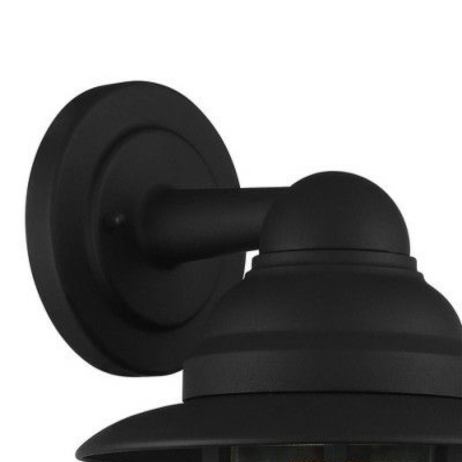 * | Promo John Timberland Industrial Farmhouse Outdoor Barn Light Fixture Black 13 Hood Cage Clear Glass Exterior House Porch Patio Home