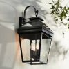 * | Flash Sale John Timberland Traditional Outdoor Wall Light Fixture Textured Black Lantern 22 Clear Glass For Exterior House Porch Patio Deck