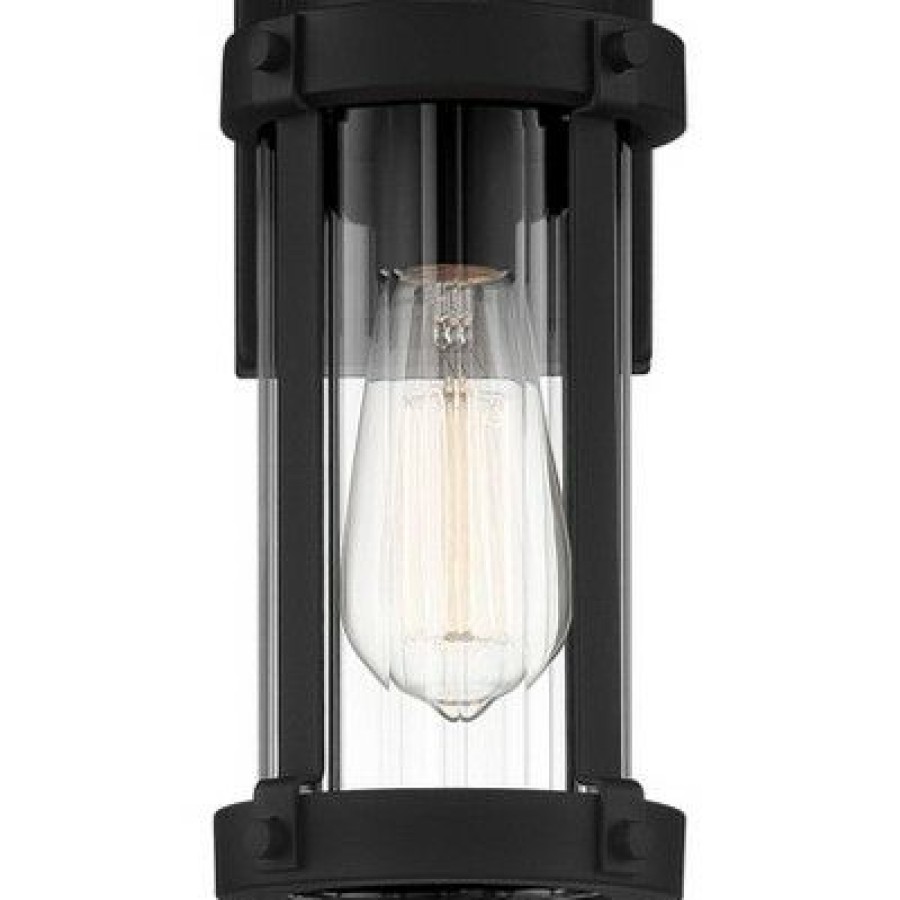 * | Discount John Timberland Modern Industrial Outdoor Wall Light Fixture Textured Black 11 3/4 Clear Glass Exterior House Porch Patio Outside