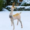 * | Cheapest Northlight 48 White And Gold Lighted Standing Buck Outdoor Christmas Decor