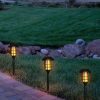 * | Brand New Alpine Corporation 6Pk 17" Solar Led Path Torch Pathway Lights