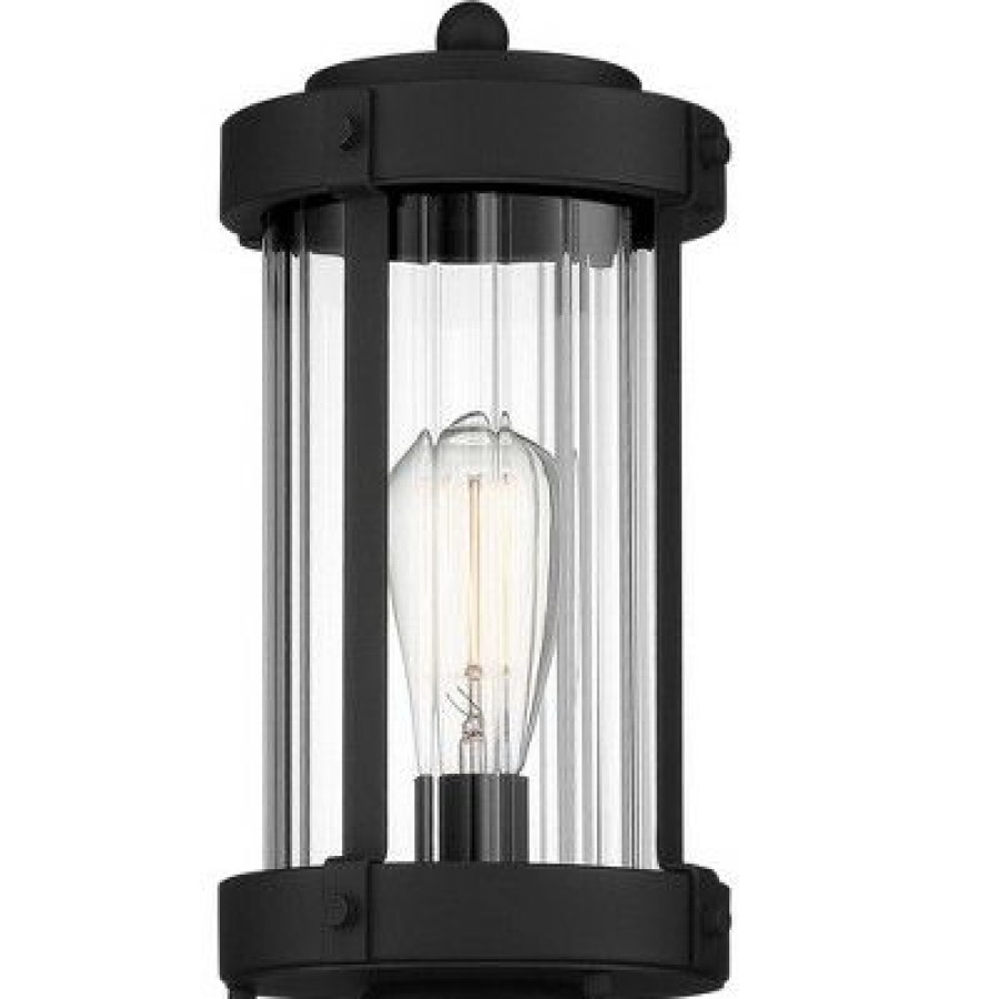 * | Best Pirce John Timberland Modern Outdoor Post Light Fixture Textured Black Metal 15 Clear Glass For Exterior House Porch Patio Outside Deck