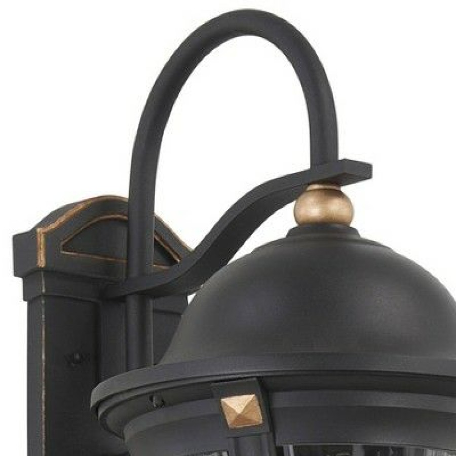 * | Flash Sale Minka Lavery Peale Street 21 3/4 H Sand Coal And Vermeil Gold Outdoor Wall Light