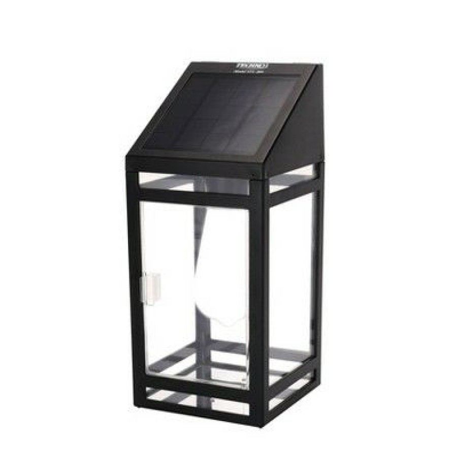 * | New 10.47" Led Solar Wall Outdoor Lantern Amber/White Techko Maid