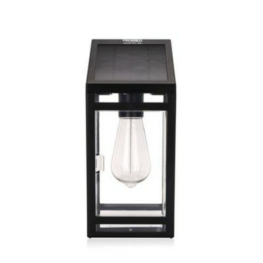 * | New 10.47" Led Solar Wall Outdoor Lantern Amber/White Techko Maid