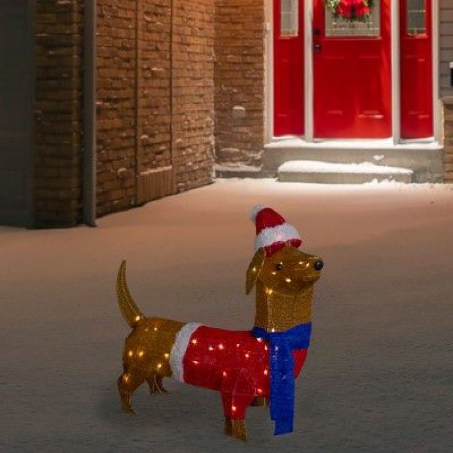 * | New Northlight 26 Led Lighted Dachshund Dog Outdoor Christmas Decoration