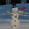 * | Hot Sale Northlight 49 White And Black Led Lighted Snowman With Top Hat Christmas Outdoor Decoration