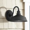 * | Best Pirce Franklin Iron Works Farmhouse Outdoor Barn Light Fixture Black 10 1/2 Dusk To Dawn Gooseneck For Exterior House Porch Patio Deck