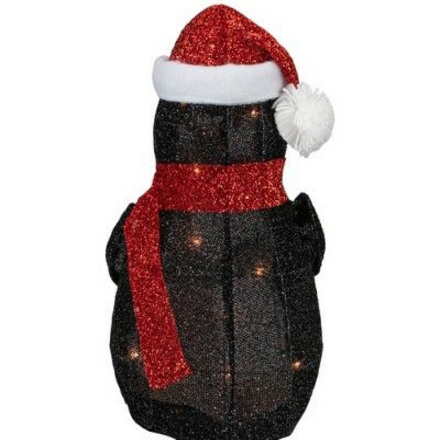 * | Coupon Northlight 19.5 White And Red Lighted Penguin With Santa Hat Outdoor Christmas Decoration