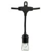 * | Promo 9Ct Classic Cafe Outdoor String Lights Integrated Led Bulb Black Wire Enbrighten