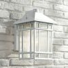 * | Outlet Kathy Ireland Sierra Craftsman 15 High White Outdoor Wall Light