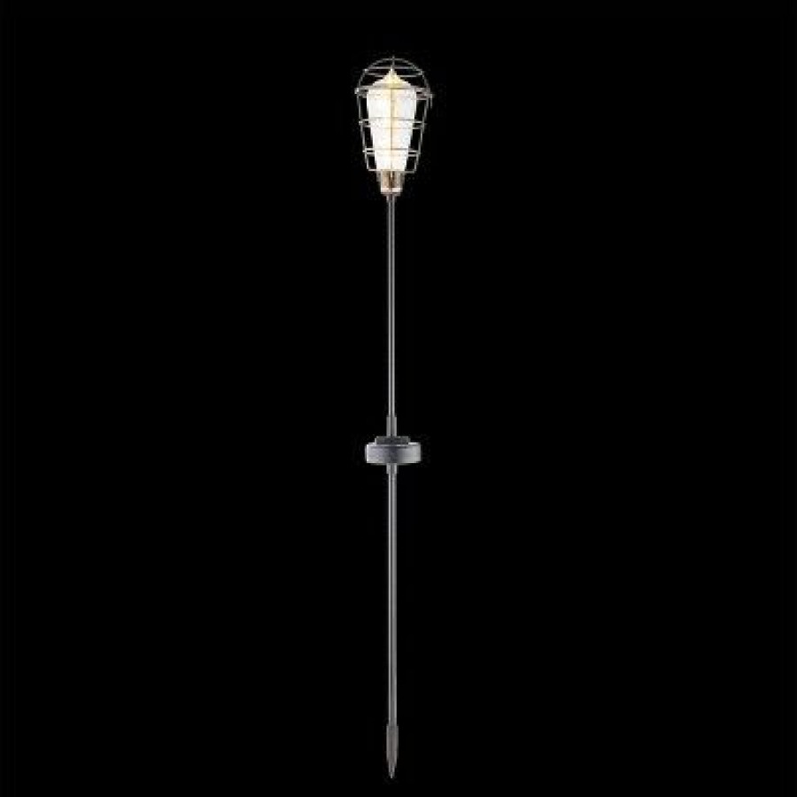 * | Top 10 Alpine Corporation Set Of 2 Outdoor Solar Powered Edison Bulb Garden Led Stakes Black