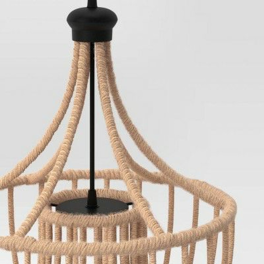 * | Best Deal Opalhouse Designed With Jungalow Pendant Led Outdoor Ceiling Light Light Brown Opalhouse Designed With Jungalow