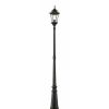 * | Best Deal 1 Light Classic Outdoor Lamp Post With Beveled Glass Shade Black Aurora Lighting