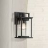 * | Hot Sale John Timberland Modern Outdoor Wall Light Fixture Painted Dark Gray 11 Spotted Clear Glass For Exterior House Porch Patio