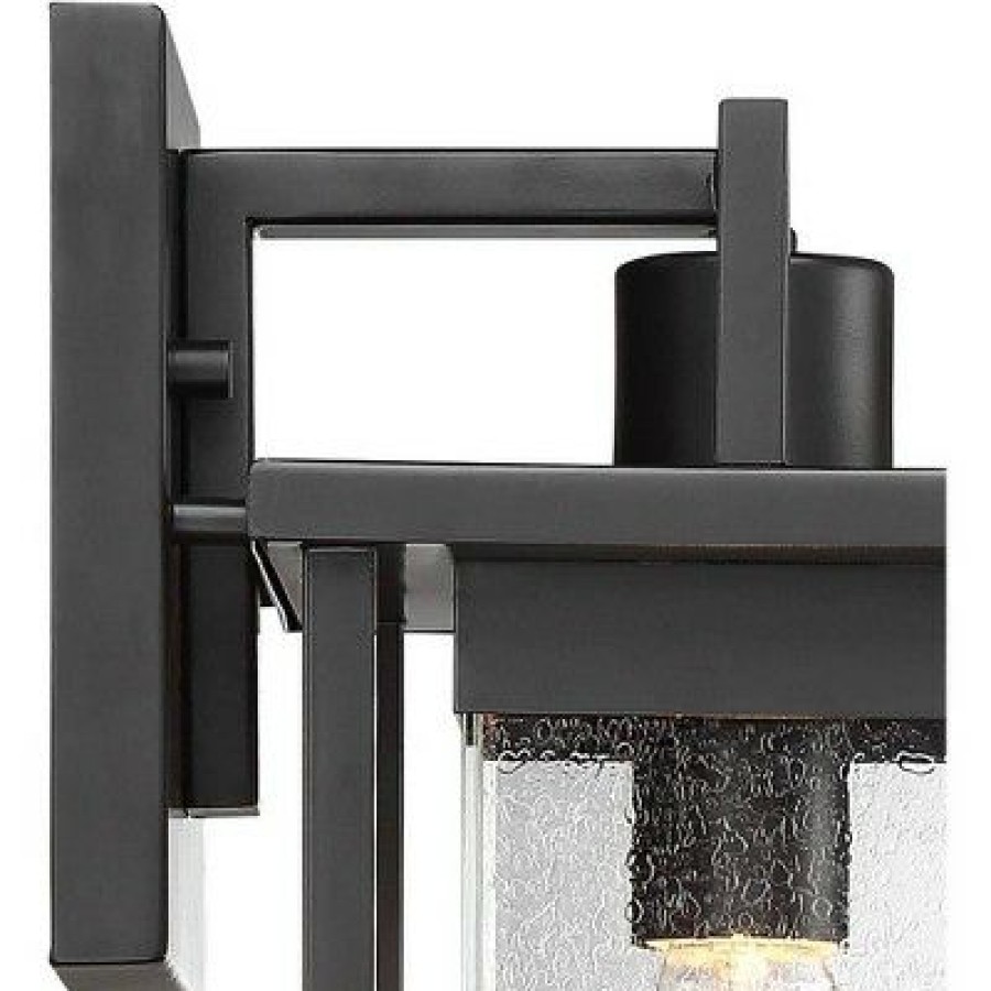 * | Hot Sale John Timberland Modern Outdoor Wall Light Fixture Painted Dark Gray 11 Spotted Clear Glass For Exterior House Porch Patio