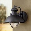 * | New John Timberland Rustic Outdoor Wall Light Fixture Led Black 8 Seedy Glass Sconce For Exterior Deck Porch Patio