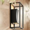 * | Best Pirce Possini Euro Design Modern Outdoor Wall Light Fixture Led Textured Black Box 14 Sanded Glass Up Down For House Porch Patio Deck