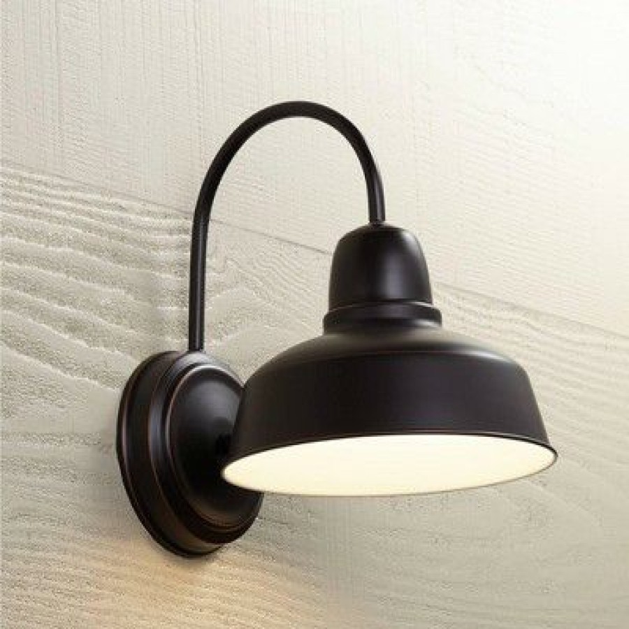 * | Hot Sale John Timberland Rustic Farmhouse Outdoor Wall Light Fixture Urban Barn Oil Rubbed Bronze Steel 13 For Exterior House Porch Patio