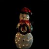 * | Wholesale Northlight 38 White And Red Lighted Tinsel Snowman With Wreath Christmas Outdoor Decoration