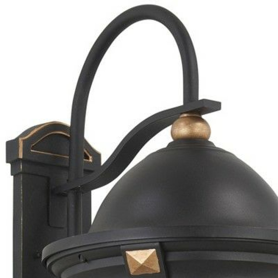 * | Top 10 Minka Lavery Peale Street 33 H Sand Coal And Vermeil Gold Outdoor Wall Light