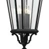 * | Discount Feiss Cotswold Lane 31 High Black And Beveled Glass Hanging Light