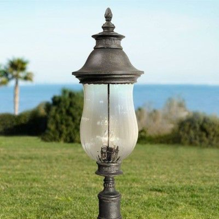 * | Hot Sale Minka Lavery Newport Collection 33 High Large Post Mount Light