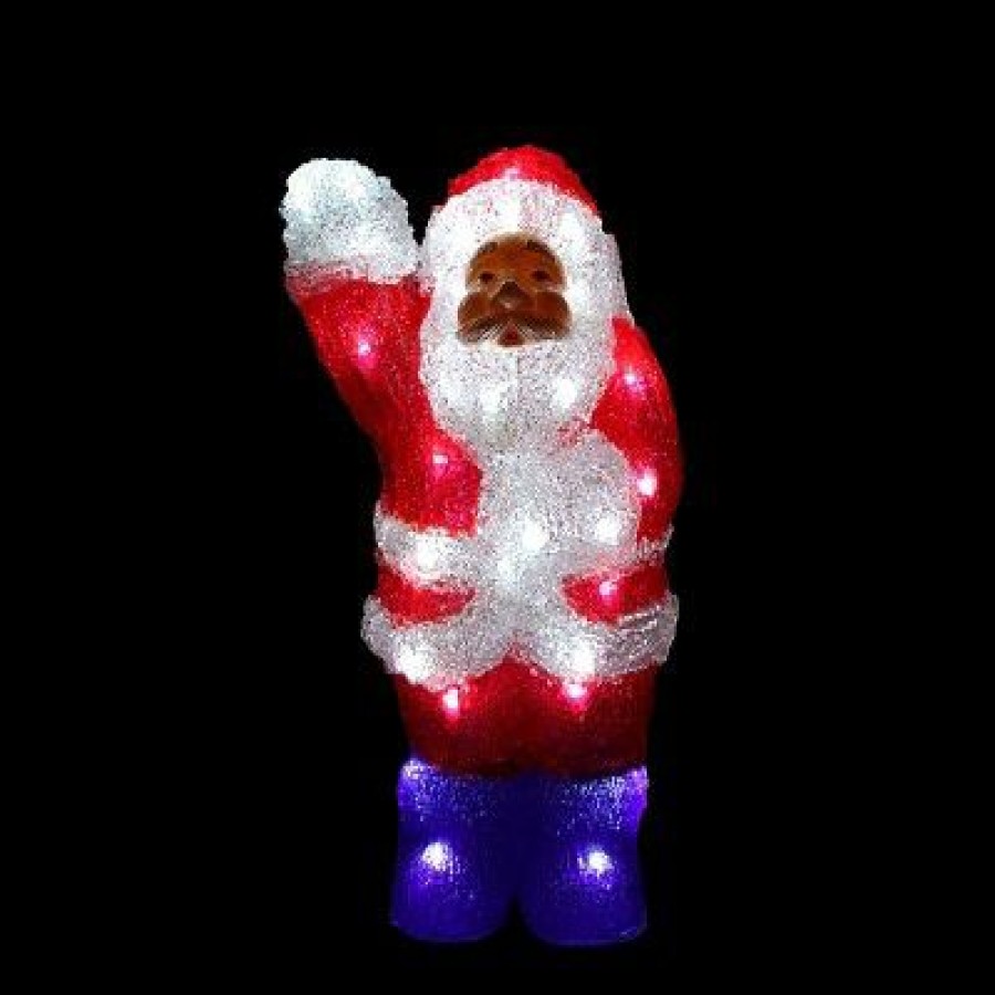 * | Buy Northlight 14 Lighted Commercial Grade Acrylic Waving Santa Claus Christmas Outdoor Decoration