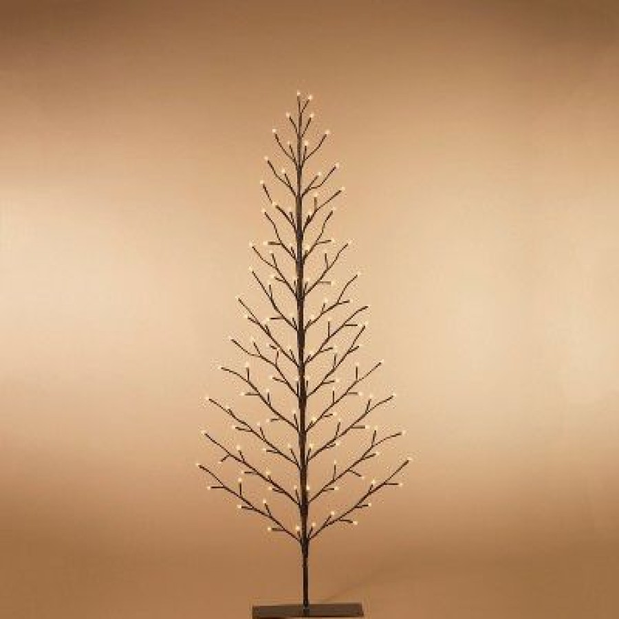 * | Coupon Everlasting Glow 5-Foot High Electric 2-D Brown Tree With Warm White Led Lights And Outdoor Adapter