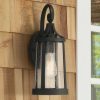 * | Best Sale Franklin Iron Works Industrial Outdoor Wall Light Fixture Black Metal 15 1/2 Clear Seedy Glass For Exterior House Porch Outside