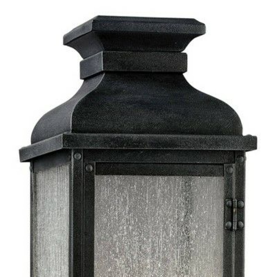 * | Brand New Feiss Pediment 20 1/4 H Copper 3-Light Outdoor Post Light