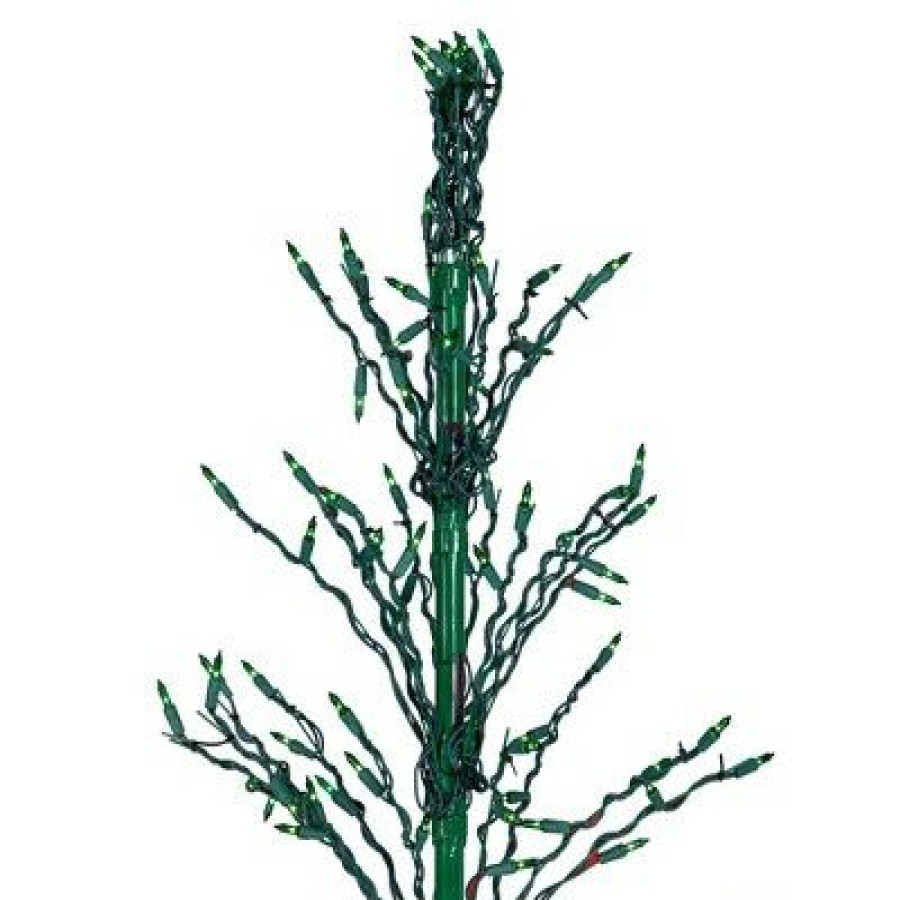 * | Cheap Northlight 6 Prelit Artificial Christmas Tree White Lighted Cascade Twig Outdoor Decoration Green Lights