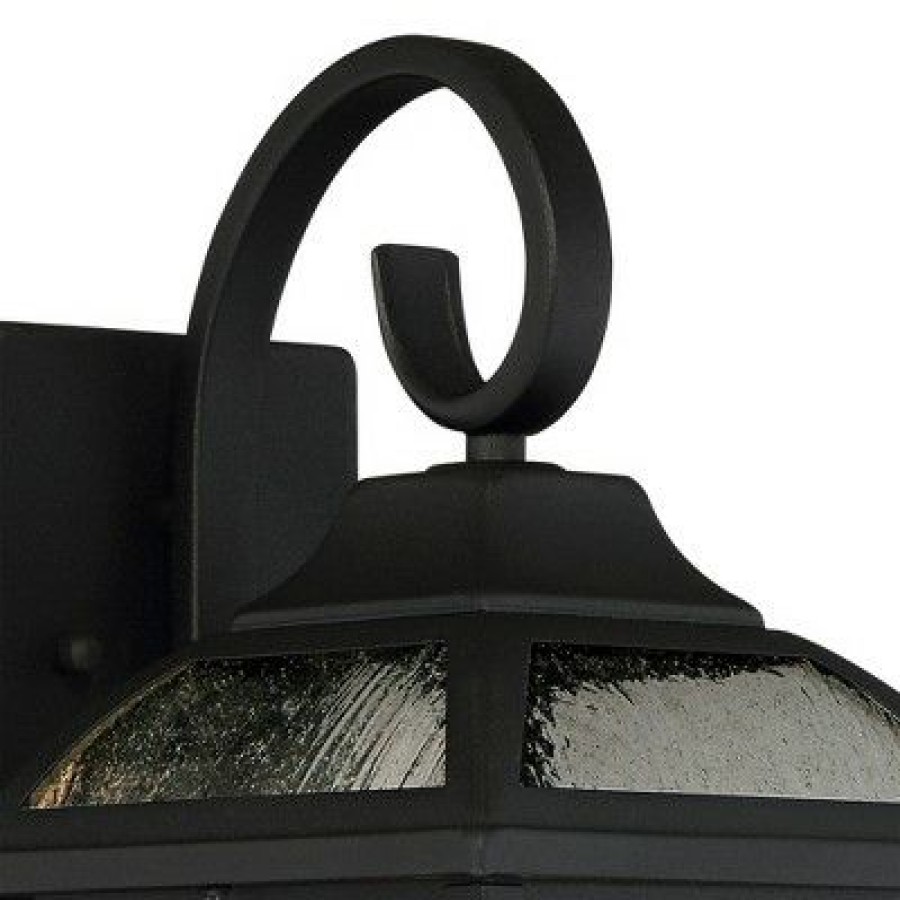 * | Best Deal John Timberland Traditional Outdoor Wall Lights Fixture Set Of 2 Carriage Style Textured Black 15 Clear Seedy Glass For House