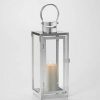 * | Hot Sale 15" Daphne Stainless Steel Metal Outdoor Lantern With Door Smart Living