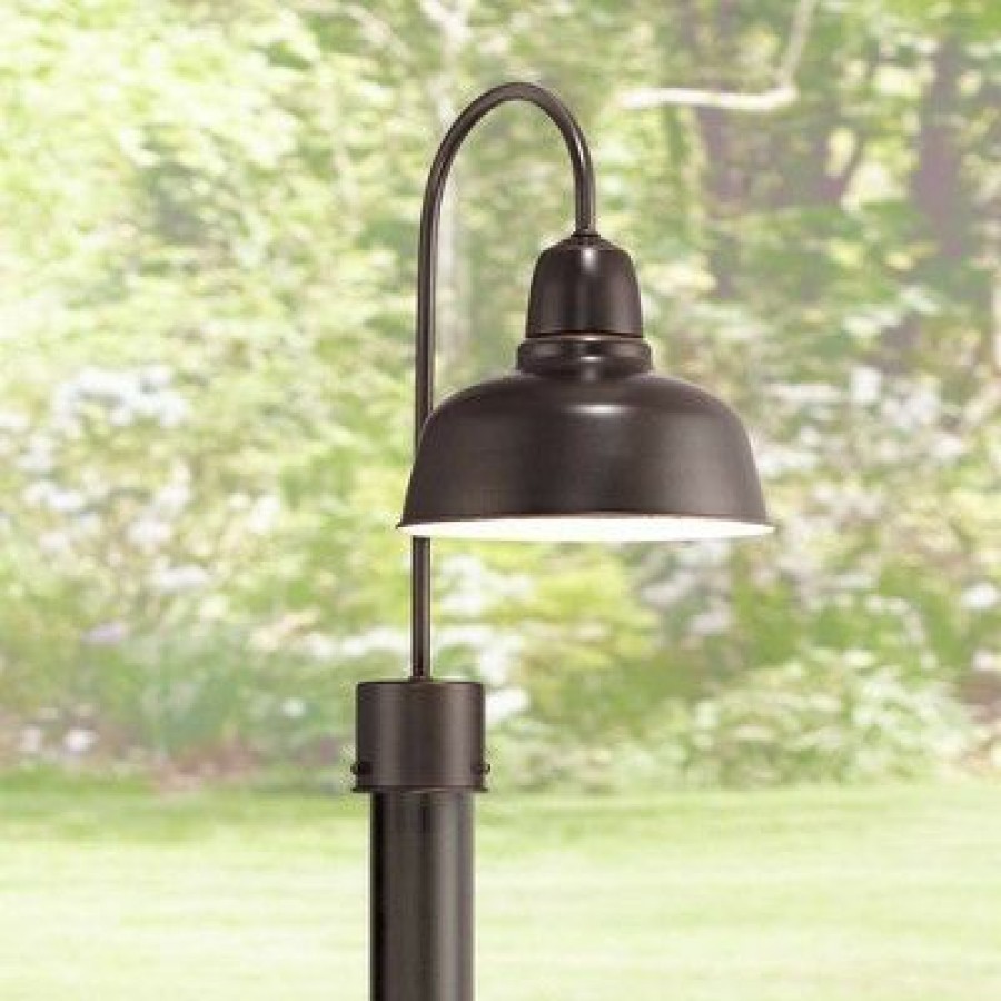 * | Buy John Timberland Industrial Outdoor Post Light Fixture Urban Barn Farmhouse Oil Rubbed Bronze 15 3/4 For Exterior Garden Yard Patio Pathway