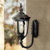 * | Best Pirce John Timberland Traditional Outdoor Wall Light Fixture Texturized Black Upbridge 16 1/2 Clear Hammered Glass For Exterior House