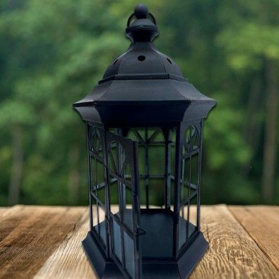 * | Cheap Backyard Expressions 71" Steel Lantern Stand Black