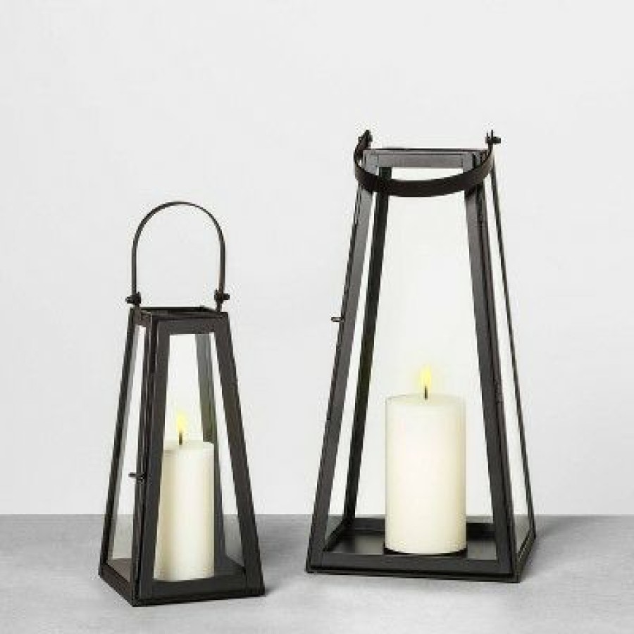 * | Hot Sale Hearth & Hand With Magnolia Metal Lantern Black Hearth & Hand With Magnolia