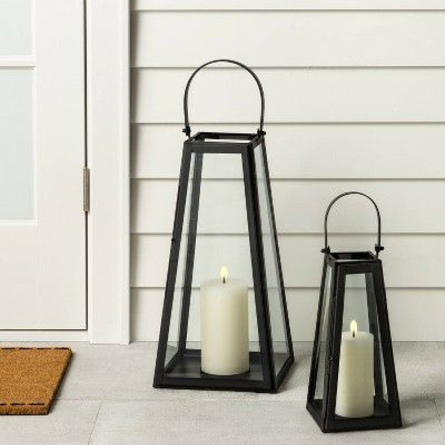 * | Hot Sale Hearth & Hand With Magnolia Metal Lantern Black Hearth & Hand With Magnolia