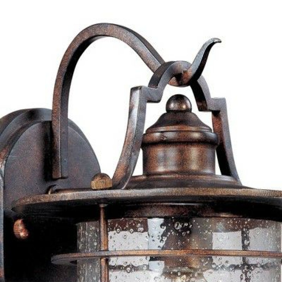 * | Best Pirce Franklin Iron Works Industrial Rustic Outdoor Light Fixture Vintage Bronze 12 Clear Seedy Glass For Exterior House Porch Patio