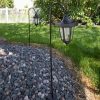 * | Discount Trademark Global Pure Garden Solar 10" Led Hanging Coach Outdoor Lantern Black Set Of 2