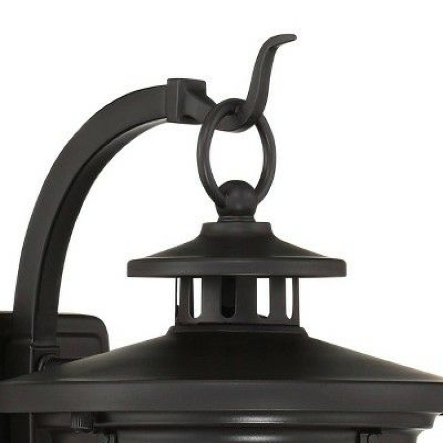 * | Flash Sale Franklin Iron Works Callaway 11 3/4 High Black Outdoor Lantern Wall Light