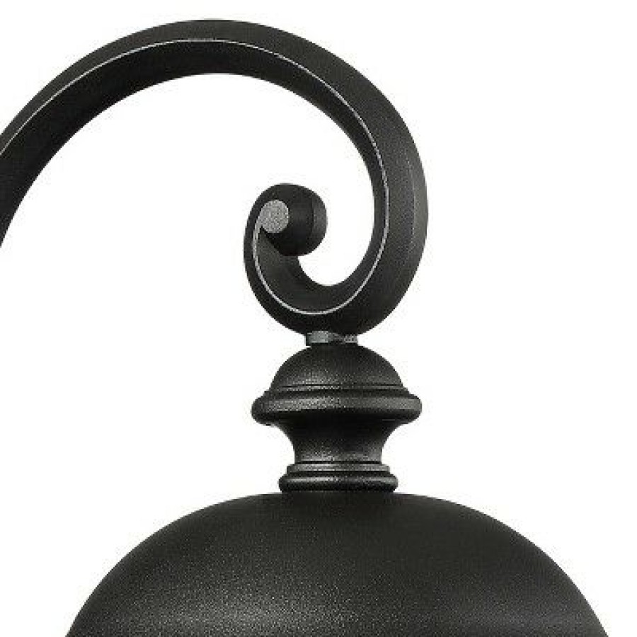 * | Buy John Timberland Traditional Outdoor Wall Light Fixture Black 16 3/4 Clear Glass Downbridge For Exterior House Porch Patio Deck