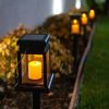 * | Best Reviews Of Alpine Corporation Set Of 6 Outdoor Solar Powered Hanging/Stake Lanterns Black