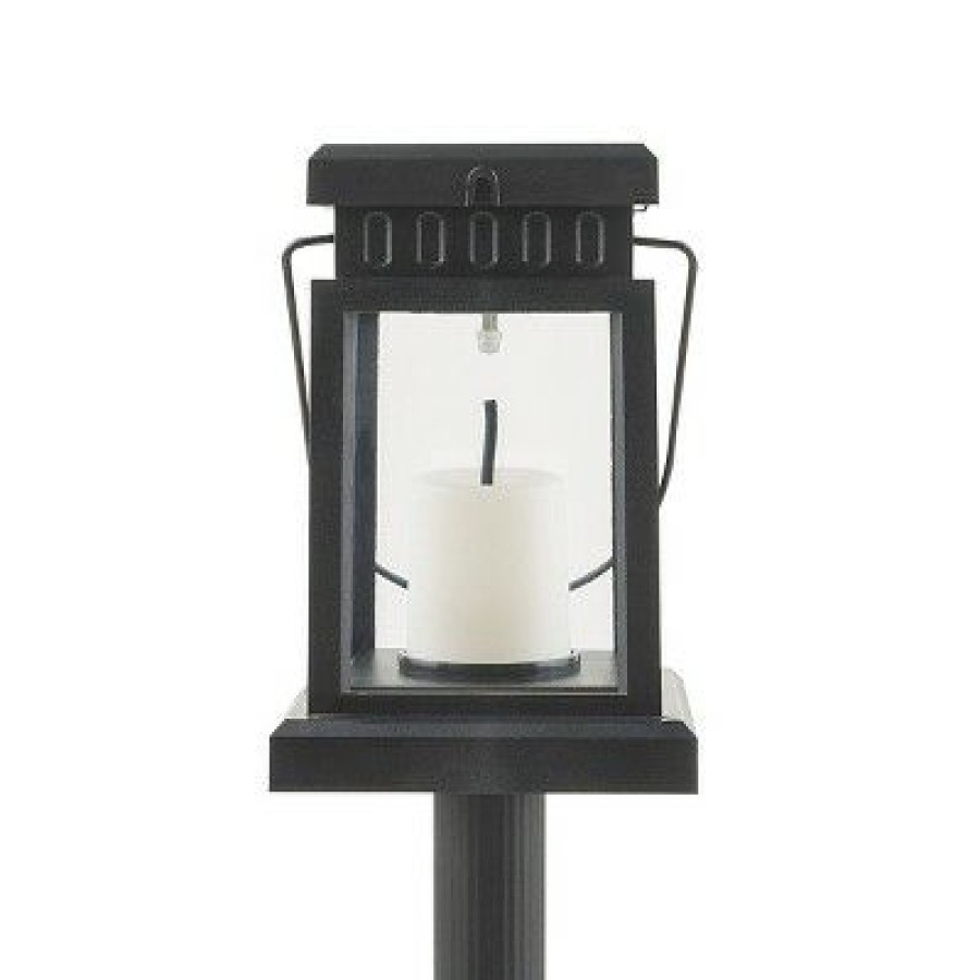 * | Best Reviews Of Alpine Corporation Set Of 6 Outdoor Solar Powered Hanging/Stake Lanterns Black