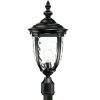 * | Best Reviews Of John Timberland Traditional Outdoor Post Light With Flat Base Pole Texturized Black 99 3/4 Clear Hammered Glass For Garden Yard