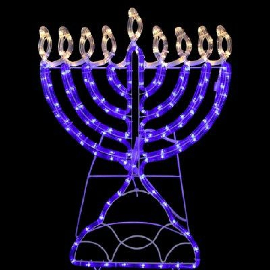 * | Best Reviews Of Northlight 23 Led Rope Light Commercial Hanukkah Menorah Clear/Blue